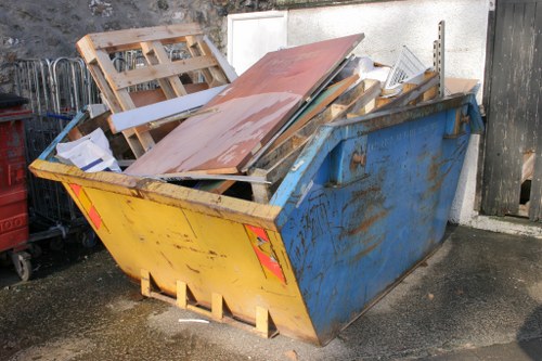 Residential skip placement in Bermondsey neighborhood