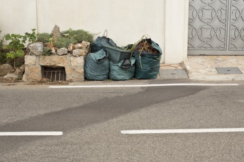 Collection of recyclable materials in Bermondsey