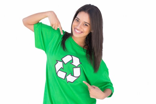 Environmentally friendly waste disposal with a skip